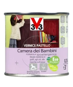 Vernice per legno - vernice pastello camera dei bambini - ardesia - 0,25 litri Promo Stagionale